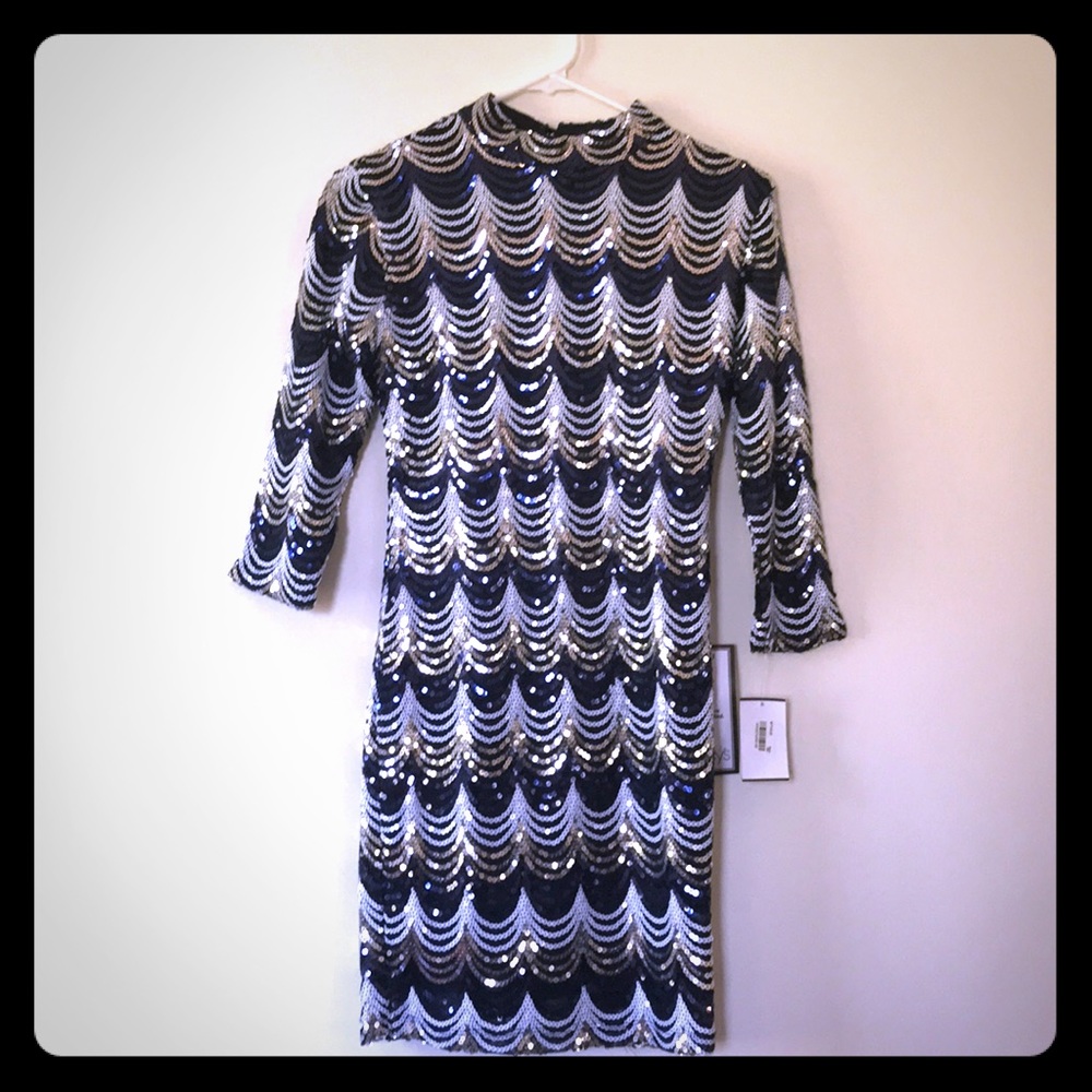 NWT sequined mini cocktail dress
